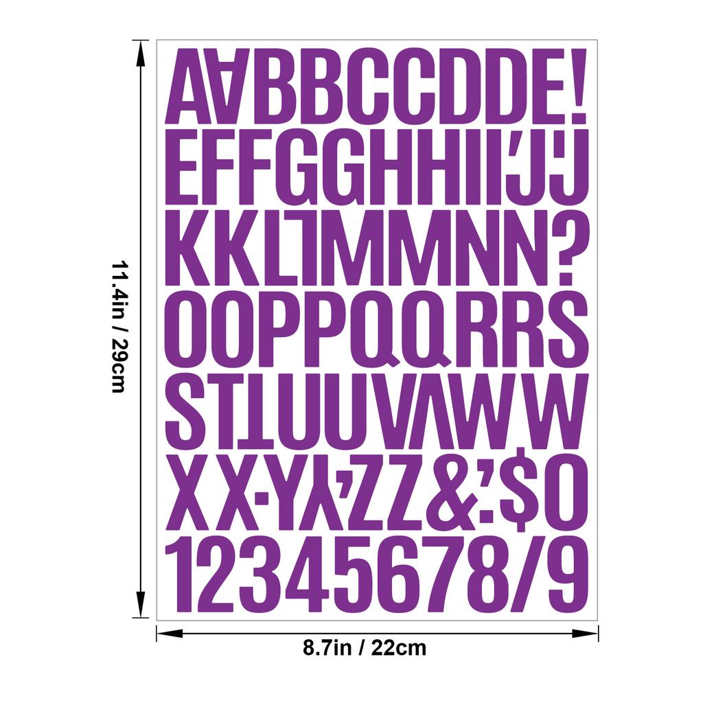 1.5 Inch Vinyl Letter Stickers Self Adhesive for Scrapbooking Card Making Party Decor Craft Supplies