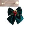 Christmas Tree Fabric Bows Decoration Durable Handcrafted Cloth Christmas Bows Ornament for Year Use