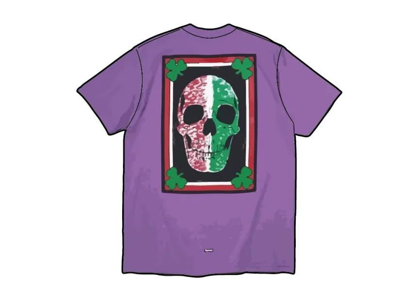 806623 Supreme x Mike Kelley Banner Tee Purple M