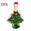 Holiday Animal Costume Christmas Porch Goose Outfit, Santa Dress with Plush Scarf And Hat for Apparel, Festive Winter Outdoor Lawn Tiered Tulle