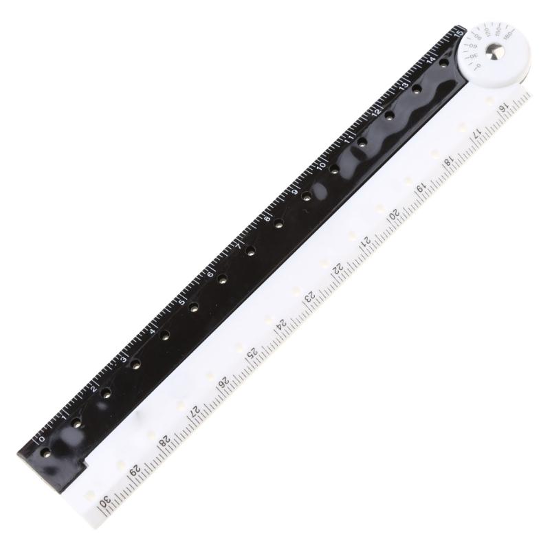 Plastic Folding Ruler 30cm Soft Plastic Drawing Ruler Straight Ruler for Student School Office Multifunction