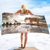 Microfiber Sand Free Beach Towel Quick Fast Dry Absorbent Oversized Lightweight Towels Blanket Swimming Bath Camping Elephant