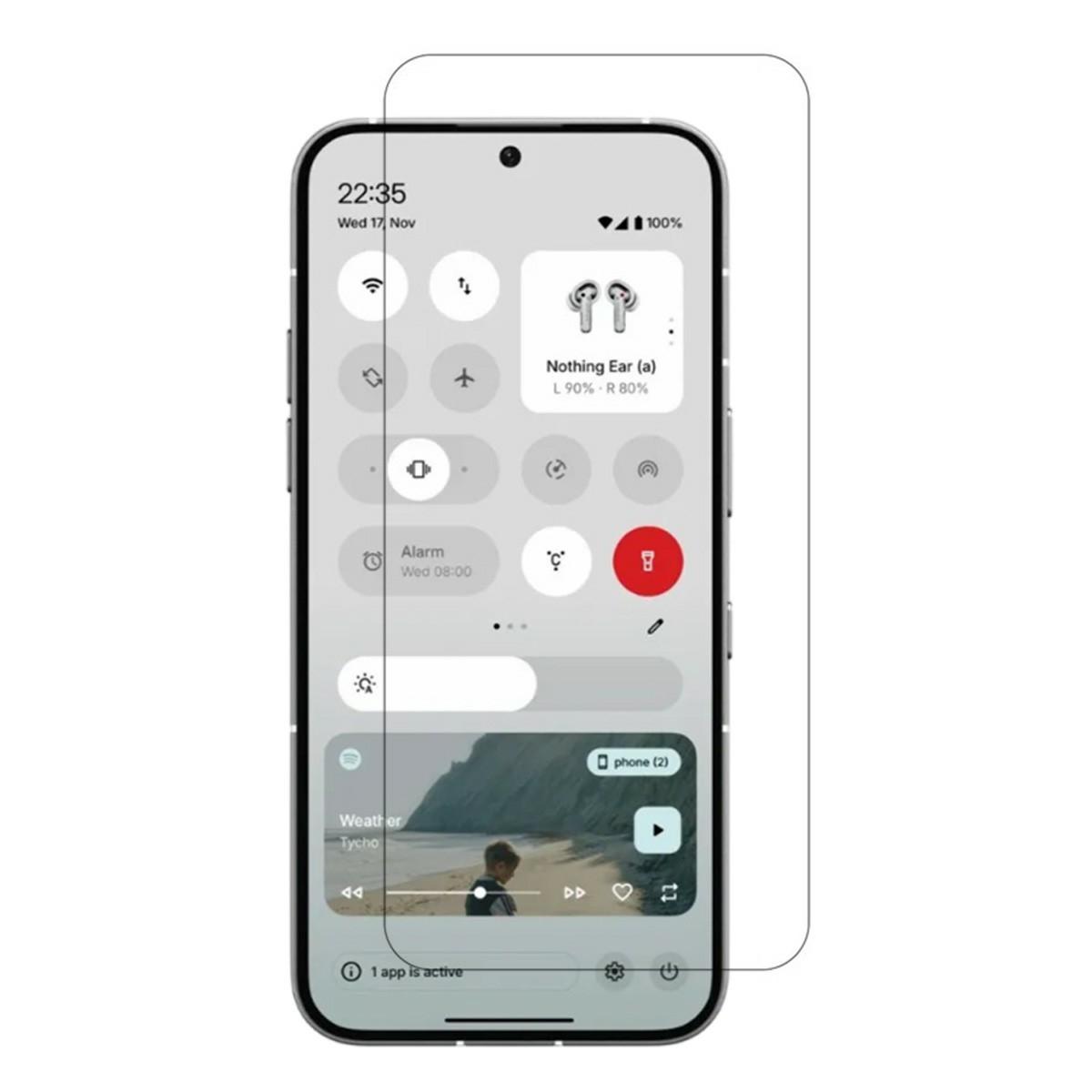 

AMORUS For Nothing Phone (3) 5G Front Screen Protector 2.5D Arc Edge 9H High Aluminum-Silicon Glass Film A