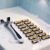3-Blade Men's Anti-slip Manual Shaver with Multi-blade Head Combination Pack