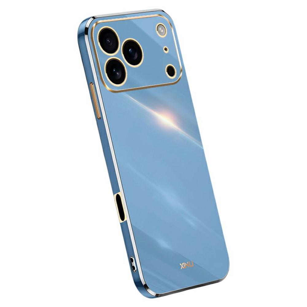 XINLI For iPhone 17 Pro Max Case TPU Phone Cover with Electroplating Frame