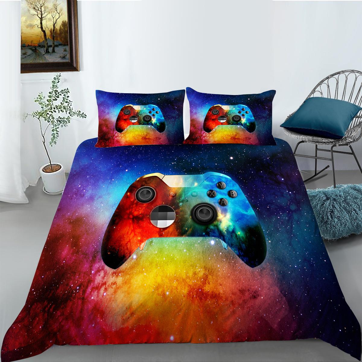 

3D игровой контроллер, комплект постельного белья, пуховое одеяло и наволочка, 2/3 предмета, моющийся и быстросохнущий домашний декор Baby 100x135cm