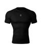 CARMID Silver Logo Compression Short Sleeve [Black]