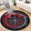 1pc Dragon Compass Office Round Area Rug, Under Office Chairs Bedroom Living Room Home Decor, Room Deco, Available in Various Sizes
