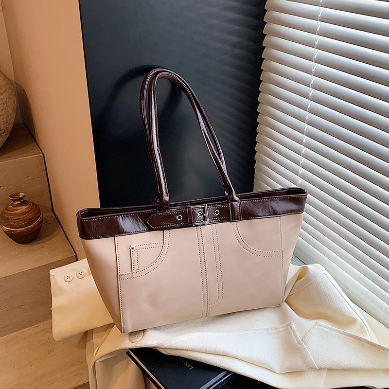 Large-capacity Bag Women's Spring and Summer Versatile New Niche Single Shoulder Underarm Bag Casual Commuter Tote Bag