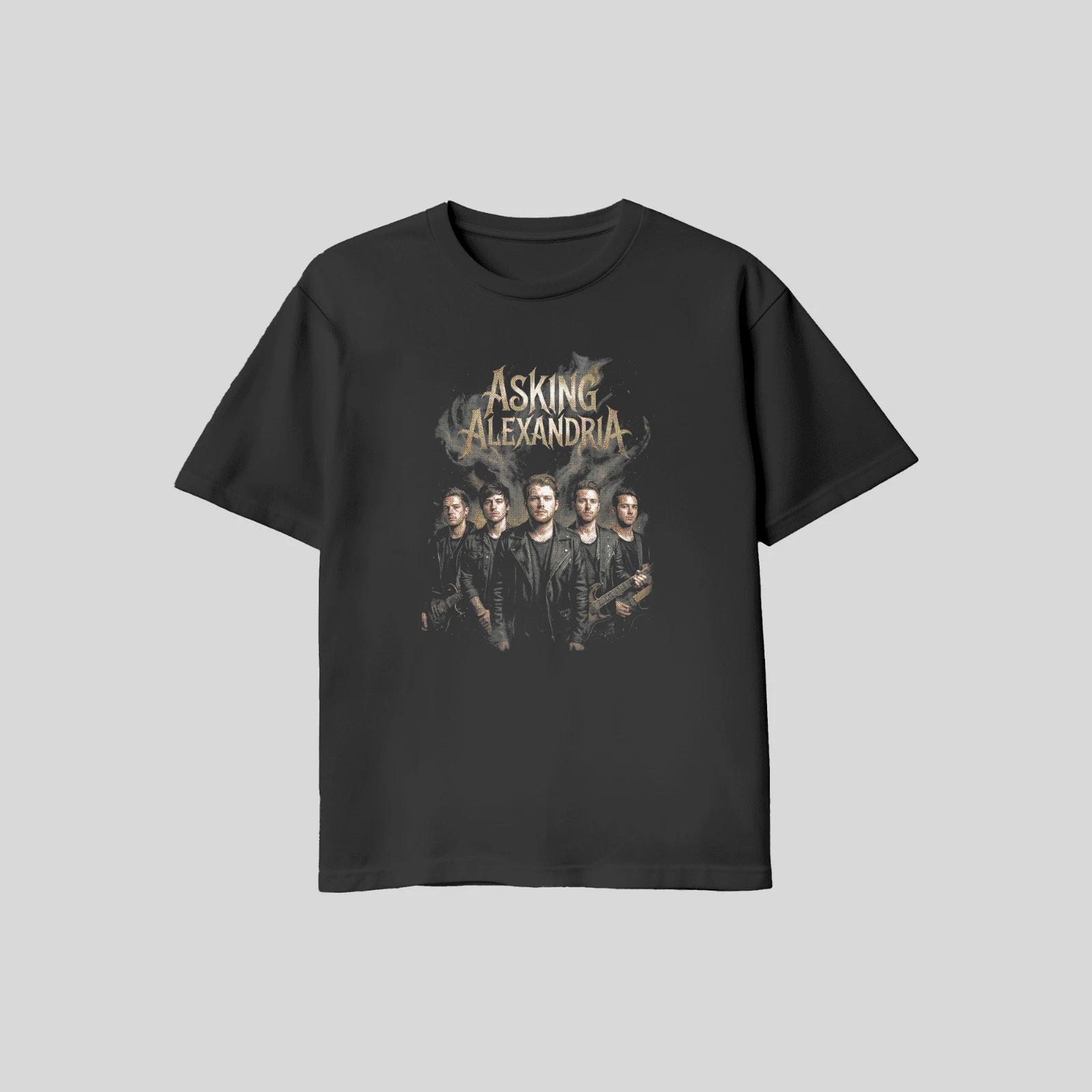 Unisex Adult Casual Music Asking Alexandria Denis Stoff Band Tribut... S