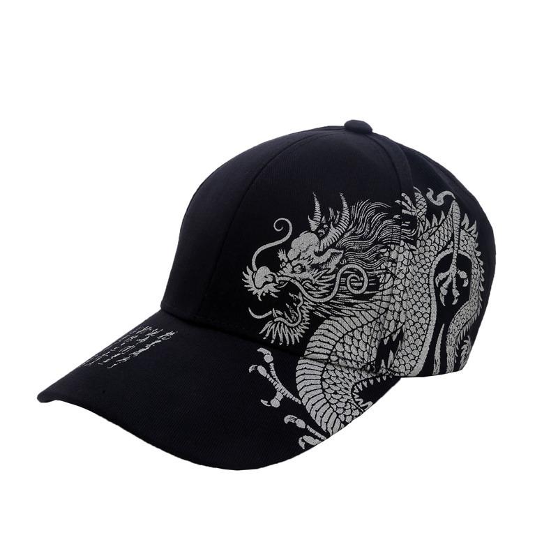 Chinese Style Dragon Pattern Baseball Hat For Men And Women Versatile National Tide Cap Hip Hop Hip Hop Skateboarding Cool