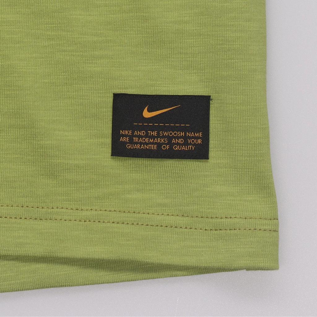 Nike Solid Color Crew Neck Casual Short Sleeve T-Shirt Men Tops Pear-Green FN2646-377