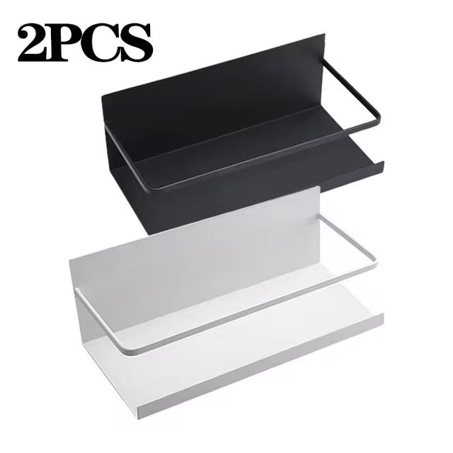 

Магнитная полка для хранения на холодильнике, подвесная полка для специй, полка для хранения приправ, магнитный органайзер для стиральной машины