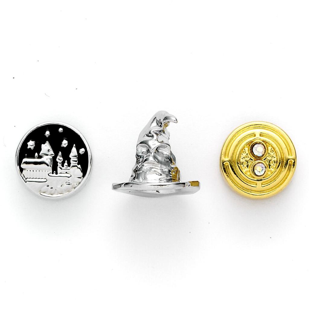 Harry Potter Set of 3 Spacer Beads Hogwart's Castle, Sorting Hat, Time Turner