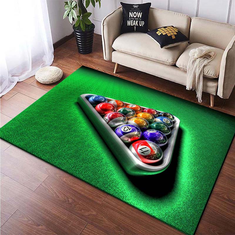 15 Misure Stampa 3D Pattern Biliardo Snooker Tappeto per Soggiorno Tappetino per Bagno Zerbino Creativo Tappeto per Camera da Letto Decorazioni per la Casa