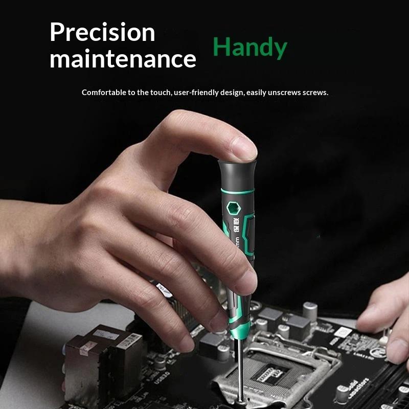 Precision Magnetic Screwdriver Anti-Slip Handle Slotted Type Mini Screw Driver Installation And Disassembly Repair Tool