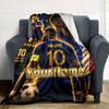 Mbappe Personalisierte Textdecke Geschenk Anpassbare Decke Langlebiger Komfort Perfekt für Büro Sofa Wohnzimmer Heimdekoration Vier Jahreszeiten Universell