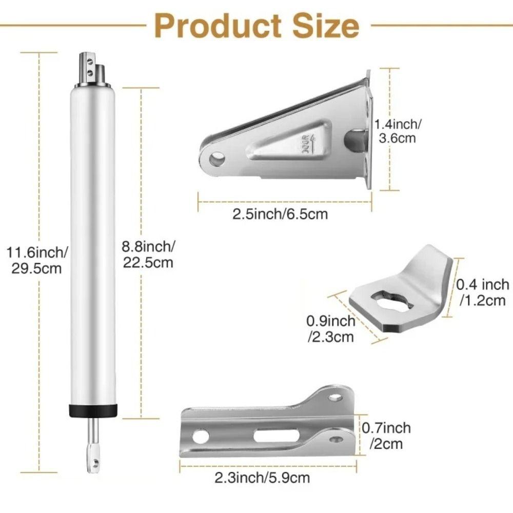 Anti-Pinch Pneumatic Door Closer Automatic Rebound Spring Return Device  Light Medium Wooden Doors