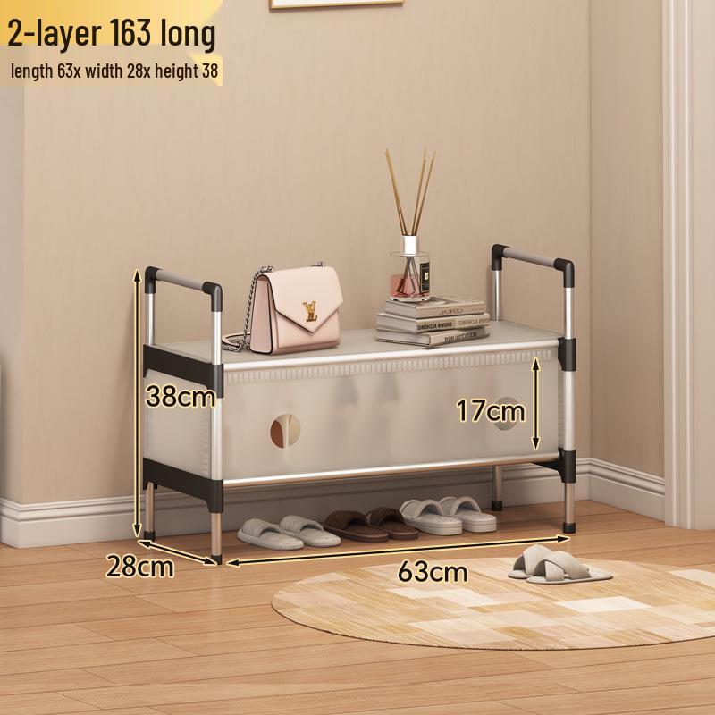 Platzsparendes Mehrschicht-Schuhregal mit Staubschutz für Wohnheime