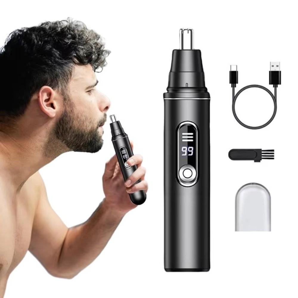 Rotary Cutter Head Electric Nose Hair Trimmer Efficient Ear Face Clean Trimmer  Unisex