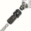 3pc Quick-Release Power Wrench Adapter Set – 1/2" to 1/4" Hex, Heavy-Duty Steel, O-Ring & Pin, for Auto/Metal/Construction