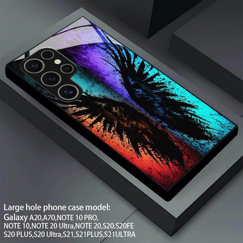 Colorful Wing Pattern 2D Phone Case Compatible with Samsung Galaxy S26 S25 S24 S23 S22 S21 S20 A56 A36 Glass Protective Case