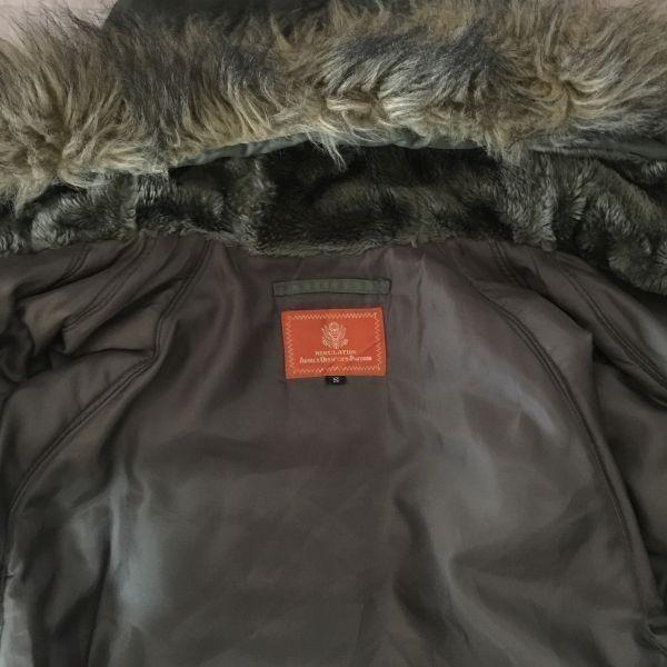 AVIREX Regulation Mods Coat Military Blouson Outer Mens Size S Olive