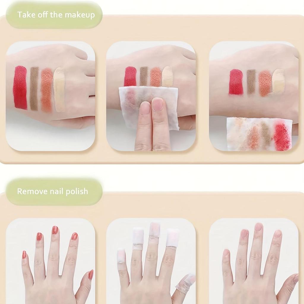 Double-sided Edge-pressed Thickened Makeup Remover Cotton, Convenient for Wet Compress and Less Likely To Break.