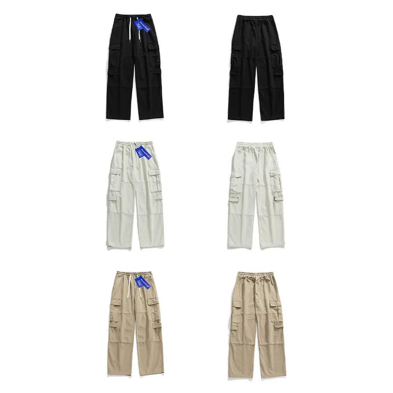 Wassup Retro Wide-Leg Pants Boys Loose Straight-leg Fall and Winter American Street Workwear Fashion Brand Wind Multi-Pocket Pants