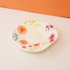 Exquisite Hand-painted Flower Ceramic Cup and Plate Set, Cute Coffee Mug, Office Breakfast Oat Milk Cups, Couple Christmas Gift