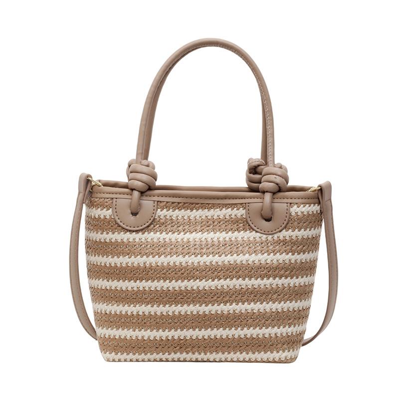 Weaving large capacity high quality soft durable fashion exquisite lightweight commuting outdoor beach crossbody bag shoulder bag