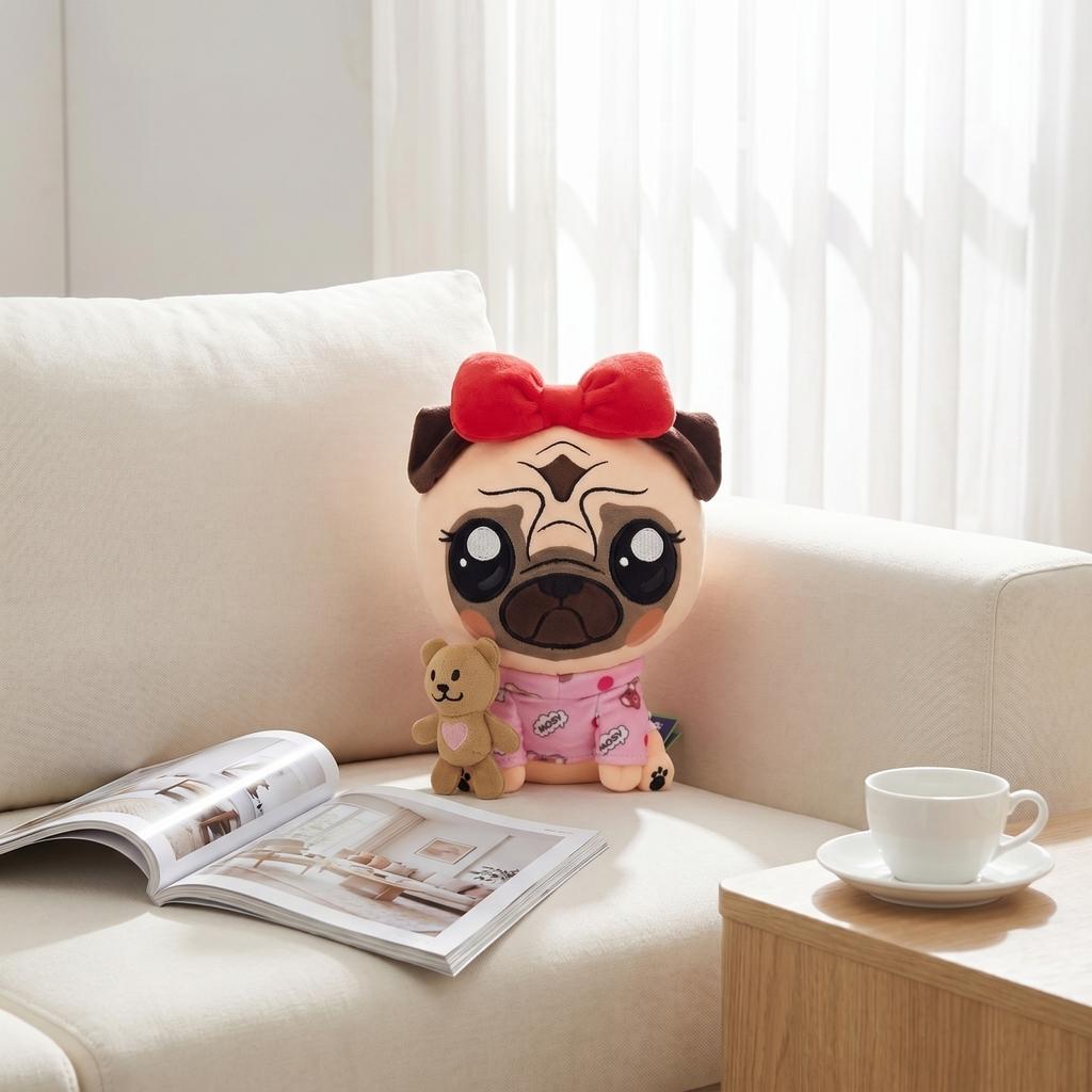 Plush Stuffed Animal Soft Toy with Small Teddy Bear Accessory Home Decoration and Playroom Addition Suitable for Kids and Adults Birthday Gift