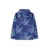 Anta Basketball Series Letter Stripe Print Hooded Woven Jacket Men Jackets Blue 152231609-2
