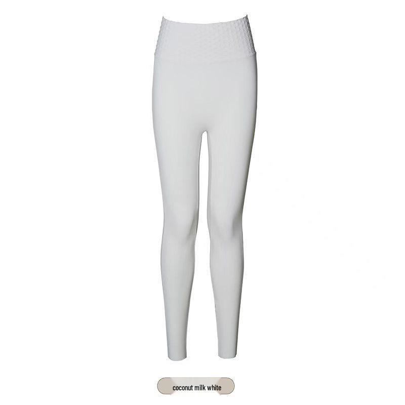 

High Waist Butt Lifting Yoga Pants - Women s Slimming Base Layer Leggings Large білий