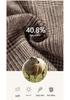 Yi Zhi Fan Men's Plaid Wool Coat - Mid-Length, Thickened Suit Collar Windbreaker
