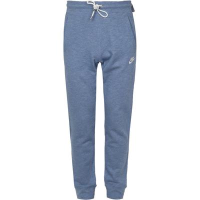 Solid Color Simple Logo Print Drawstring Cuffed Knit Sports Pants Men Bottoms Blue 805151-436