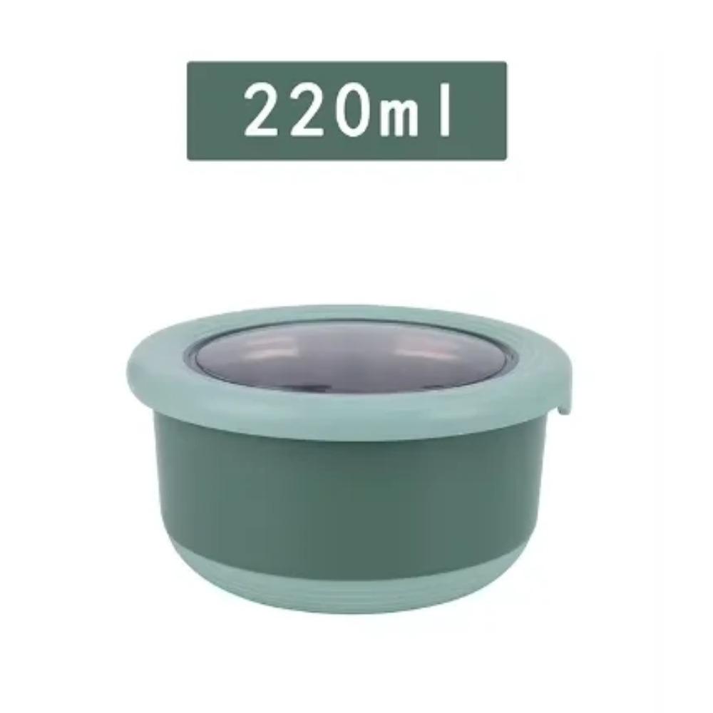 Fresh-keeping Box Stainless Steel Food Sealing Bowl Anti-scalding Lunch Box with Lid Kitchen Food Sealing Bowl Fresh-keeping Box