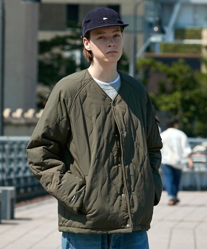 Minimalproject 3M Thinsulate Quilted Lightweight Padded Jacket Mjk106 [Khaki]