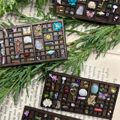 Minik Kristal Raf Ahşap Mini Biblo Rafı Minyatür Koleksiyon Eşyaları Takı Koleksiyoncuları ve Meraklıları İçin Teşhir Rafı