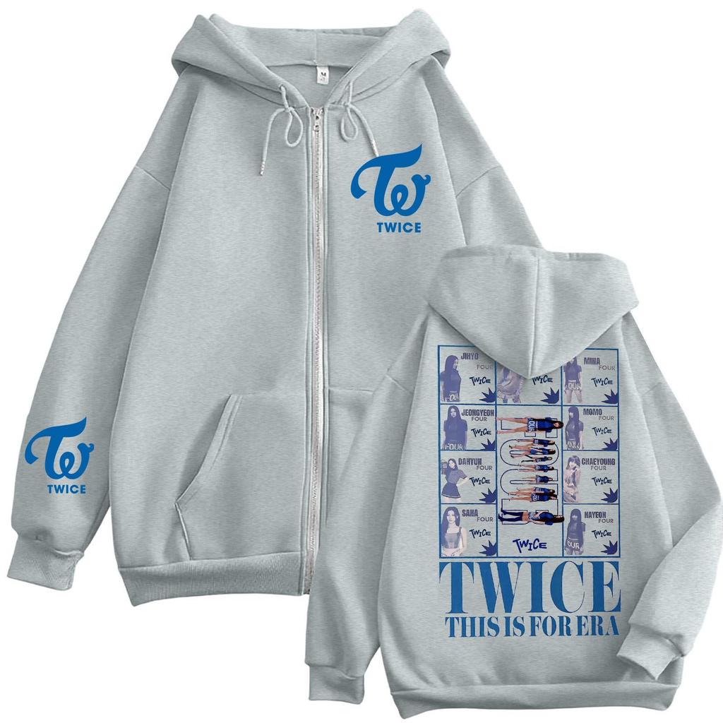 Damen Casual Mode Bedrucktes Langarm-Kapuzensweatshirt mit Reißverschluss