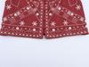 European American Women's Mirror Effect Embroidery Vest & Shorts Set