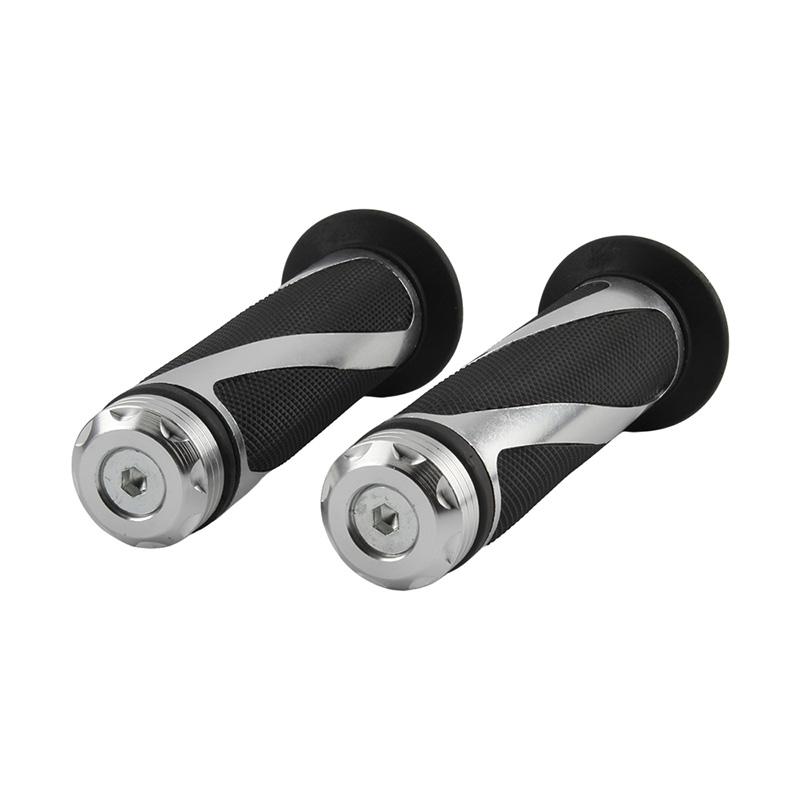 Universal Motorcycle Handle Handlebar Hand Bar Grip 7/8 22mm For Kawasaki Honda Yamaha Suzuki Benelli Ducati