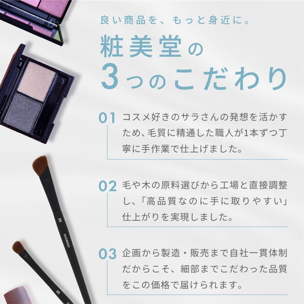 Shobido x Cosme Otaku Channel Sara Collaboration Starter Brush eye makeup brush set with dedicated Set 5-piece pouch.