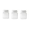 3/6/10Pcs Cosmetic Jars Travel Glass Containers Clear Buttercream Bottles With Lids & Inner Plug Mini Refillable Boxes