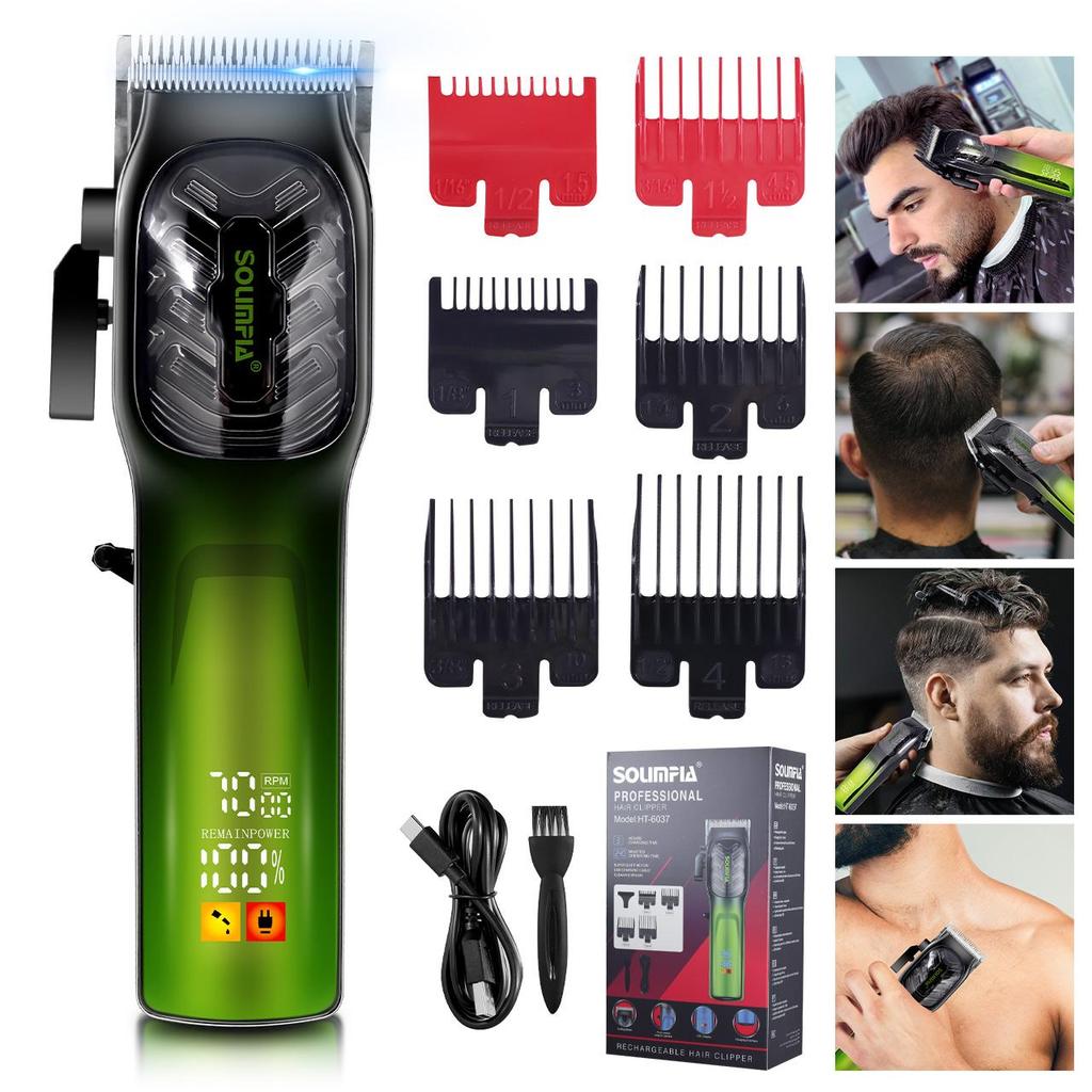 Hair Clippers for Men Professional Cordless Barber Clippers for Hair Cutting Grooming Rechargeable Beard Trimmer