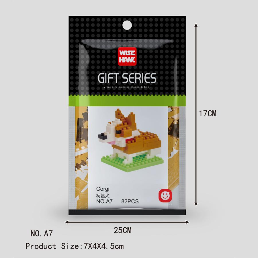 Mini Tiere Mikropartikel Bausteine Diamantsteine Kinderspielzeug Katze Hund Fisch Vögel Modelle Montage Spielzeug Geschenksets