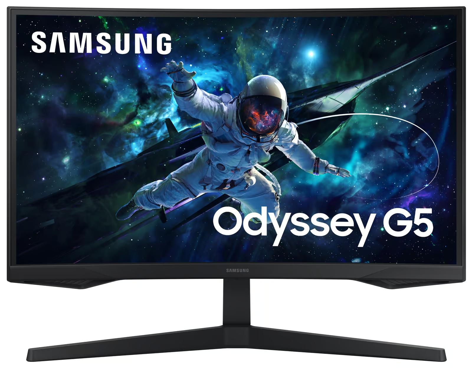 Samsung Odyssey G5 Monitor 27  QHD 165Hz 1ms Schwarz schwarz