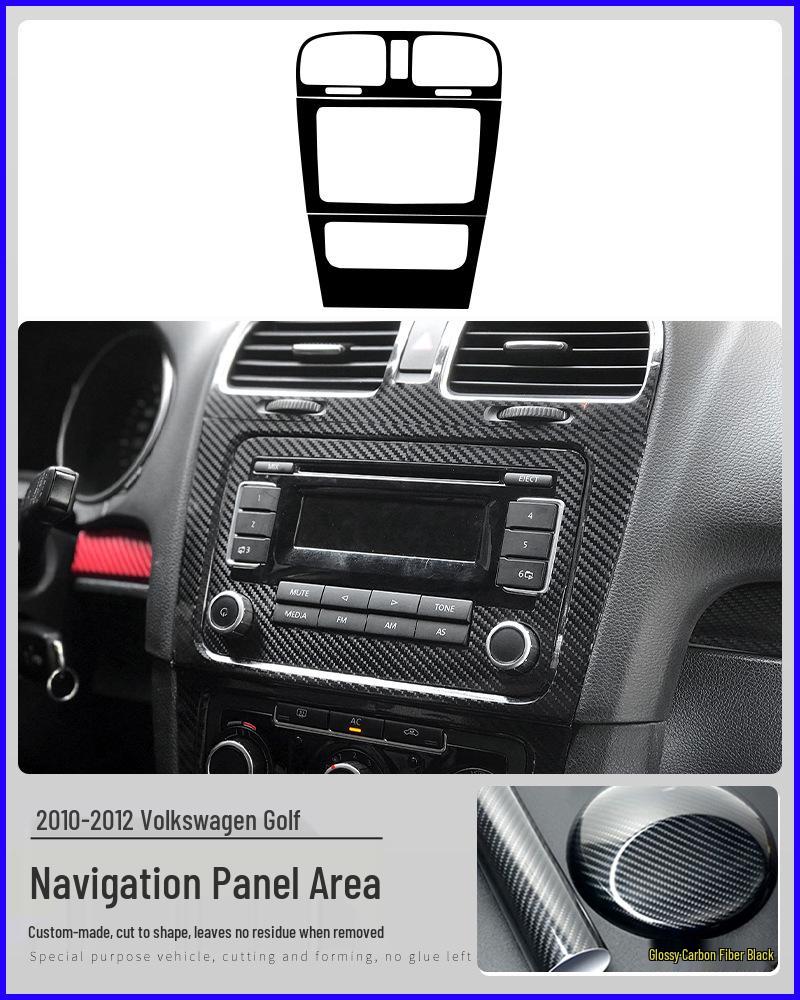 Golf 6th/7th/7.5th Gen Carbon Fiber Interior Console & Gear Shift Sticker.
