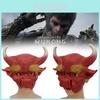 Classic Black Bull Demon King Mask For Halloween Costume Parties And Performances