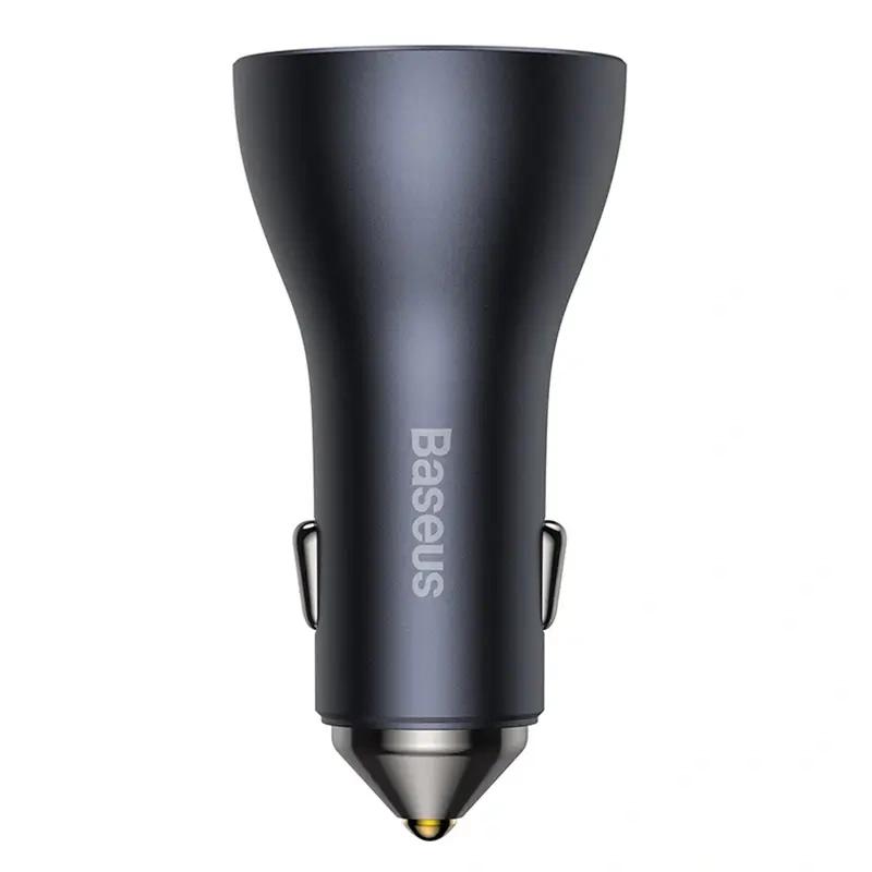 Ładowarka Samochodowa Baseus Golden Contactor Pro, 2X Usb-C, 1X Usb, 65W (Szara)